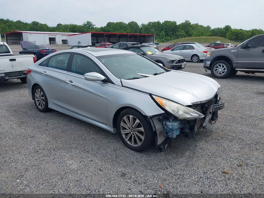 2014 Hyundai Sonata VIN 5NPEC4AC0EH815404 IAAI salvage auction — FRONT END, Salvage Title, sold $775 on 2026-07-20 (photo 1)