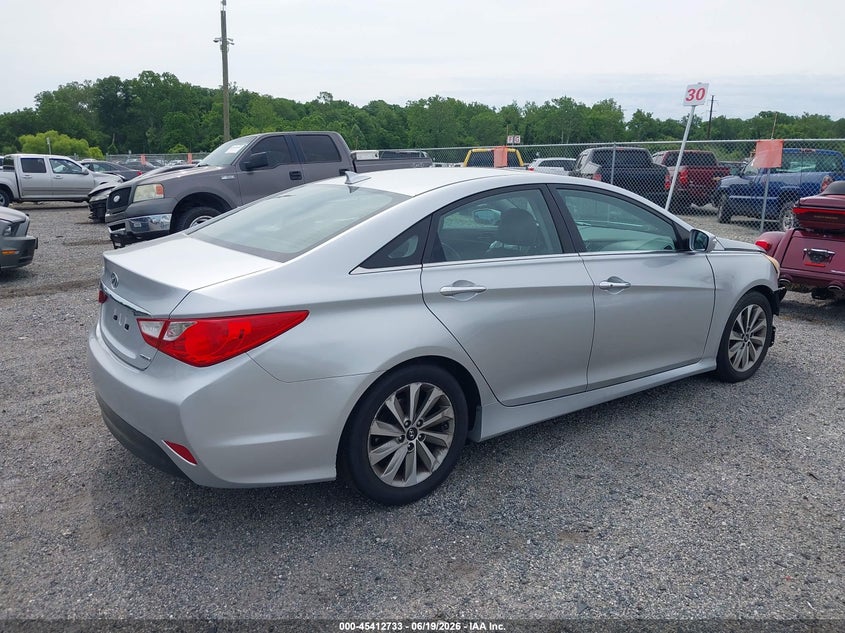2014 Hyundai Sonata VIN 5NPEC4AC0EH815404 IAAI salvage auction — FRONT END, Salvage Title, sold $775 on 2026-07-20 (photo 4)