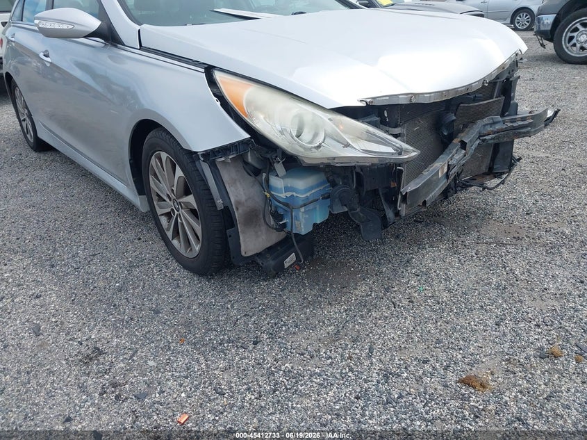 2014 Hyundai Sonata VIN 5NPEC4AC0EH815404 IAAI salvage auction — FRONT END, Salvage Title, sold $775 on 2026-07-20 (photo 6)