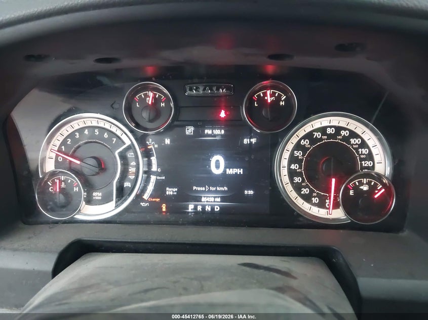 2020 Ram 1500 VIN 3C6RR7KG5LG204655 IAAI salvage auction — NORMAL WEAR, Clear (Texas), sold $11,775 on 2026-07-29 (photo 7)