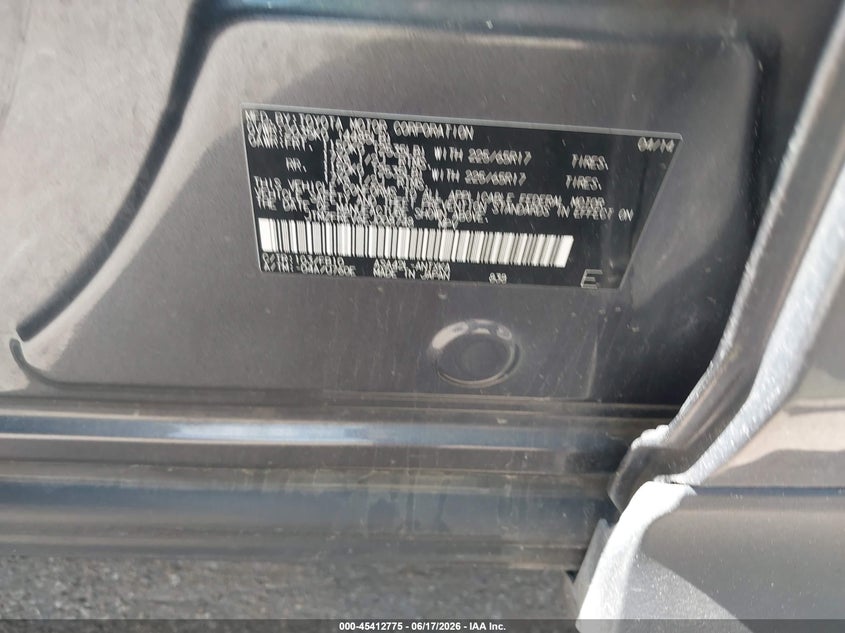 2014 Toyota VIN JTMZFREV6EJ008748 IAAI salvage auction — FRONT END, Salvage (Texas), sold $1,600 on 2026-07-08 (photo 9)