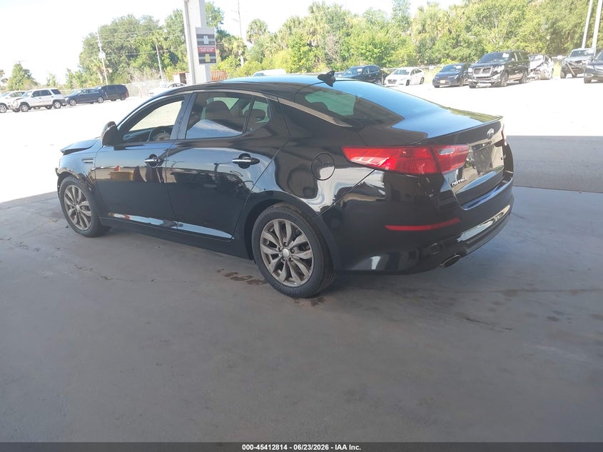 2015 Kia Optima VIN 5XXGN4A70FG410193 IAAI salvage auction — FRONT END, Rebuildable (Florida), sold $500 on 2026-07-15 (photo 3)