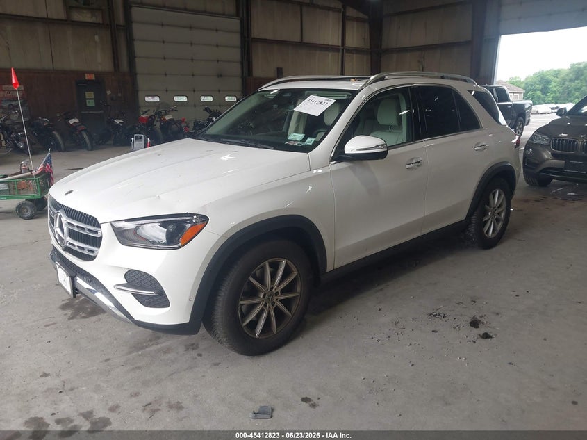 2025 Mercedes-benz Gle VIN 4JGFB4FB5SB424233 IAAI salvage auction — STORM DAMAGE, Salvage Title, sold $175 on 2026-07-27 (photo 2)