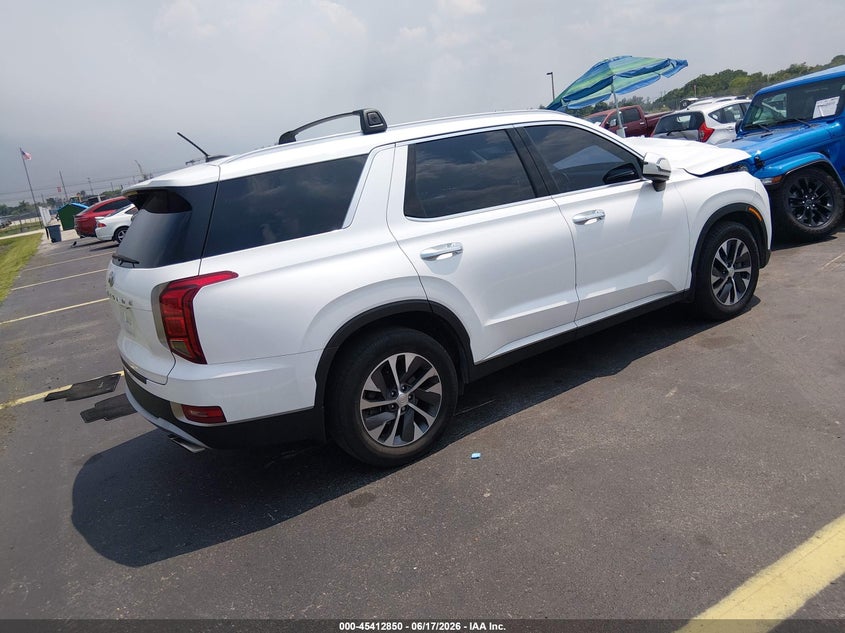 2021 Hyundai Palisade VIN KM8R24HE0MU191132 IAAI salvage auction — FRONT END, Salvage Title, sold $2,050 on 2026-07-30 (photo 4)