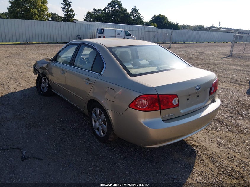 2008 Kia Optima VIN KNAGE123285265530 IAAI salvage auction — LEFT FRONT, Salvage (Louisiana), sold $25 on 2026-07-29 (photo 3)