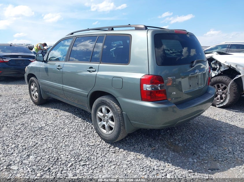 2006 Toyota Highlander VIN JTEDP21A060102404 IAAI salvage auction — FRONT END, Clear (Tennessee), sold $600 on 2026-07-16 (photo 3)