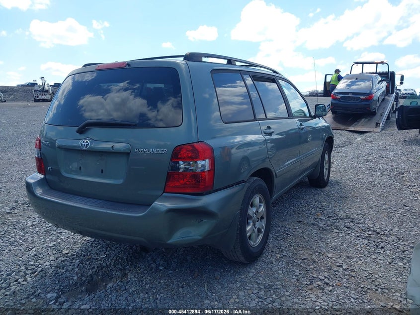2006 Toyota Highlander VIN JTEDP21A060102404 IAAI salvage auction — FRONT END, Clear (Tennessee), sold $600 on 2026-07-16 (photo 4)