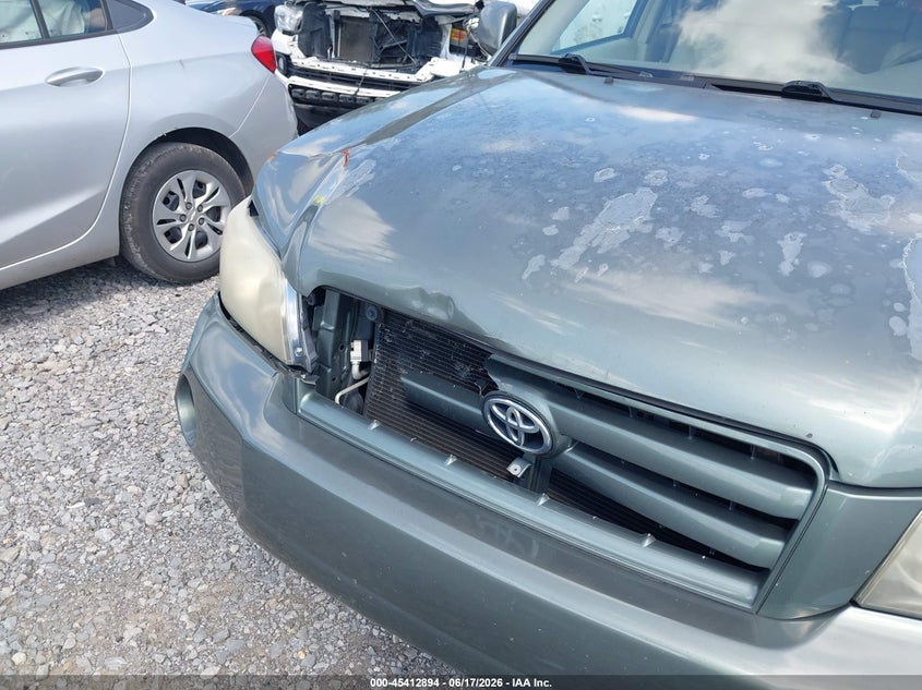 2006 Toyota Highlander VIN JTEDP21A060102404 IAAI salvage auction — FRONT END, Clear (Tennessee), sold $600 on 2026-07-16 (photo 6)