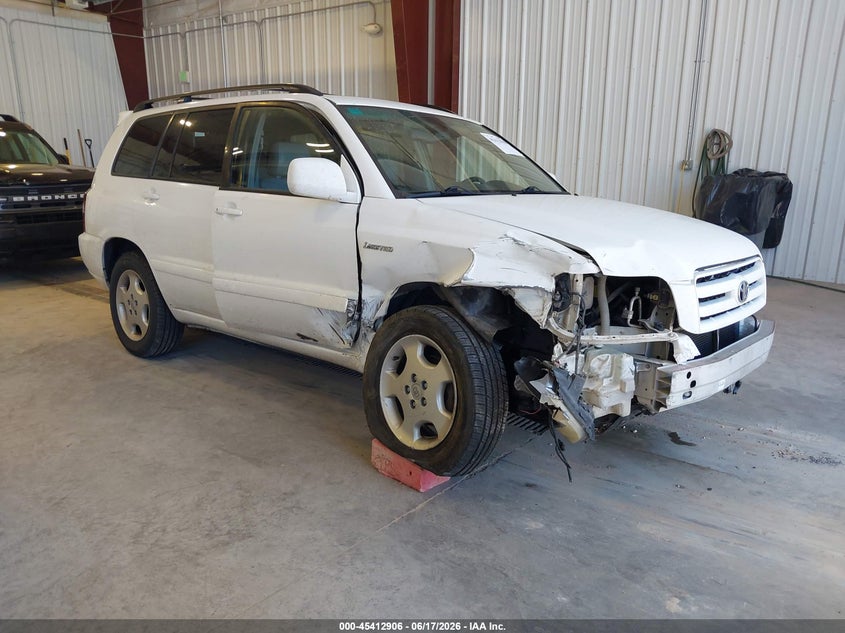 2004 Toyota Highlander VIN JTEDP21A340024388 IAAI salvage auction — UNKNOWN, Salvage (Utah), sold $125 on 2026-07-13 (photo 1)