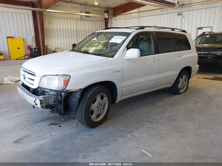 2004 Toyota Highlander VIN JTEDP21A340024388 IAAI salvage auction — UNKNOWN, Salvage (Utah), sold $125 on 2026-07-13 (photo 2)
