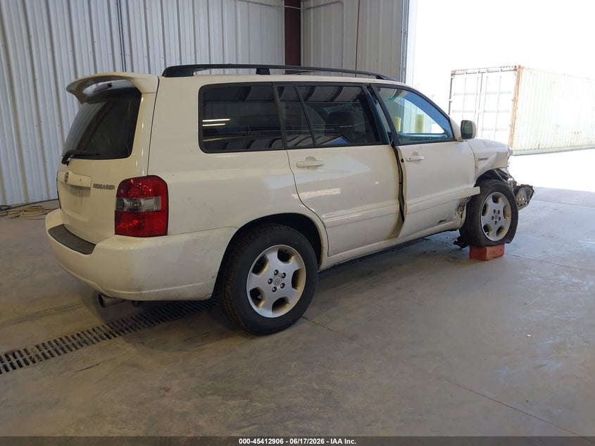 2004 Toyota Highlander VIN JTEDP21A340024388 IAAI salvage auction — UNKNOWN, Salvage (Utah), sold $125 on 2026-07-13 (photo 4)