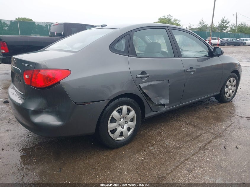 2008 Hyundai Elantra VIN KMHDU46D38U578536 IAAI salvage auction — RIGHT SIDE, Clear (Indiana), sold $325 on 2026-07-14 (photo 4)