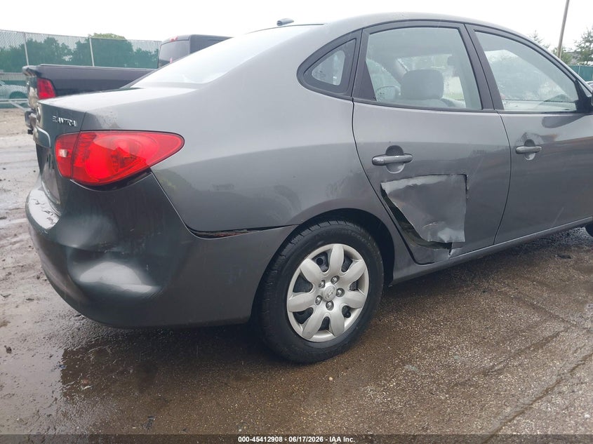 2008 Hyundai Elantra VIN KMHDU46D38U578536 IAAI salvage auction — RIGHT SIDE, Clear (Indiana), sold $325 on 2026-07-14 (photo 6)