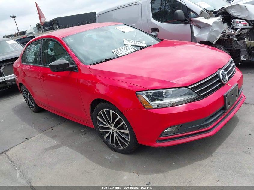 2017 Volkswagen Jetta VIN 3VWD17AJ3HM394484 IAAI salvage auction — LEFT FRONT, Salvage Title, sold $3,050 on 2026-07-12 (photo 1)