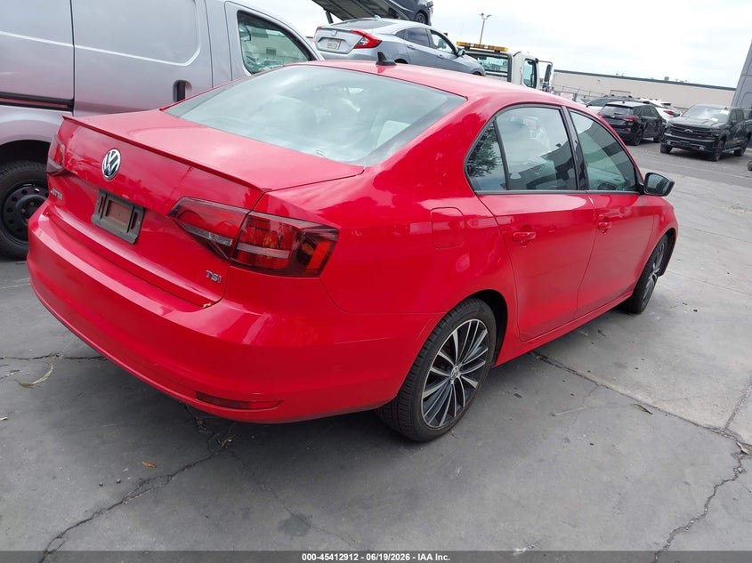 2017 Volkswagen Jetta VIN 3VWD17AJ3HM394484 IAAI salvage auction — LEFT FRONT, Salvage Title, sold $3,050 on 2026-07-12 (photo 4)