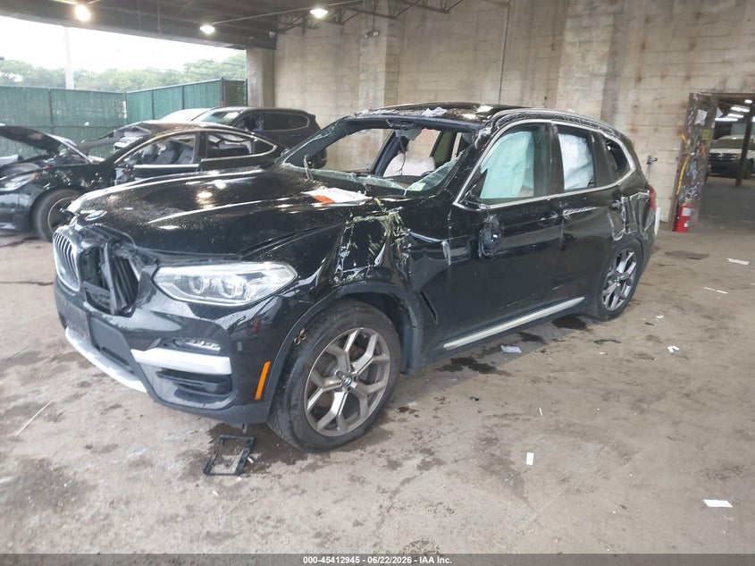 2020 BMW X3 VIN 5UXTY3C0XLLU71299 IAAI salvage auction — ROLLOVER, Salvage Title, sold $2,500 on 2026-07-28 (photo 2)