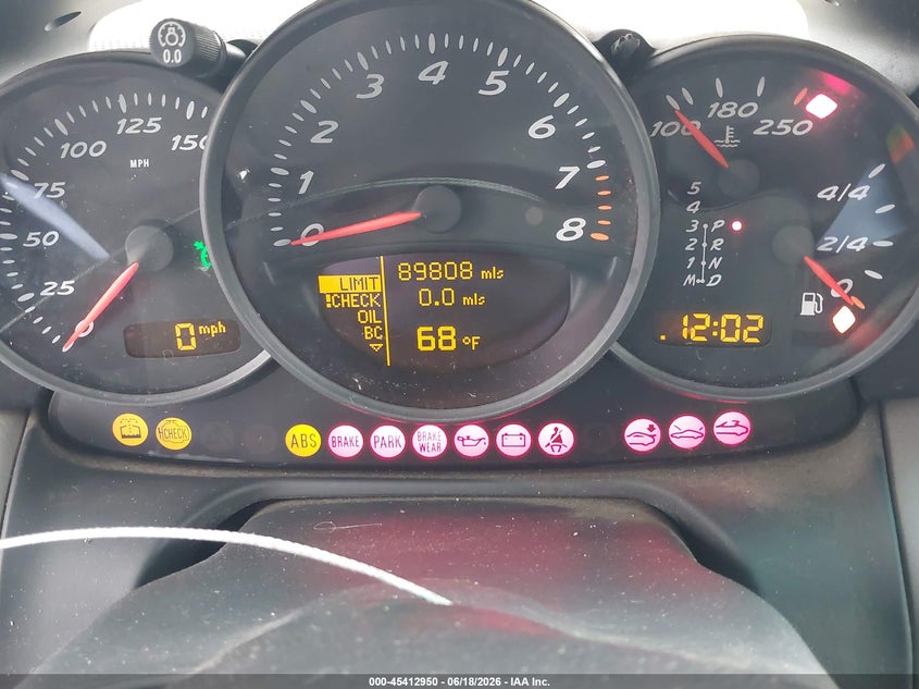2002 Porsche Boxster VIN WP0CA29812U625131 IAAI salvage auction — NORMAL WEAR, Clear - Dealer Only (California), sold $125 on 2026-07-22 (photo 7)