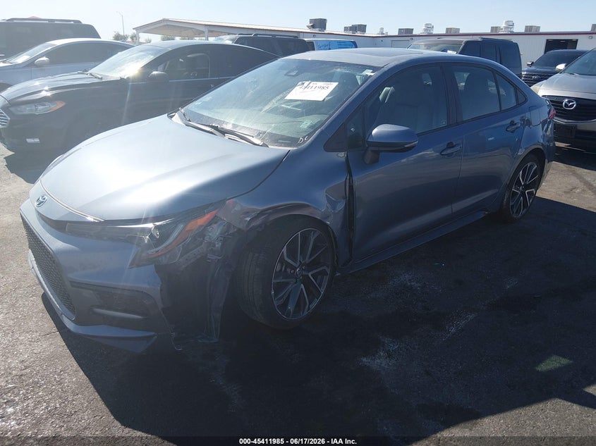 2020 Toyota Corolla VIN 5YFP4RCE8LP057555 IAAI salvage auction — LEFT FRONT, Salvage (California), sold $7,600 on 2026-07-10 (photo 2)