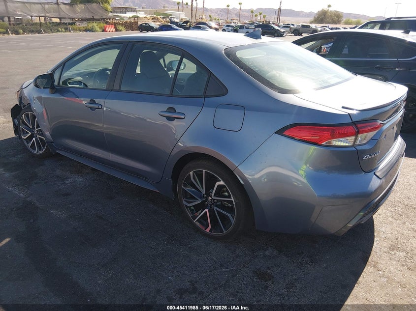 2020 Toyota Corolla VIN 5YFP4RCE8LP057555 IAAI salvage auction — LEFT FRONT, Salvage (California), sold $7,600 on 2026-07-10 (photo 3)