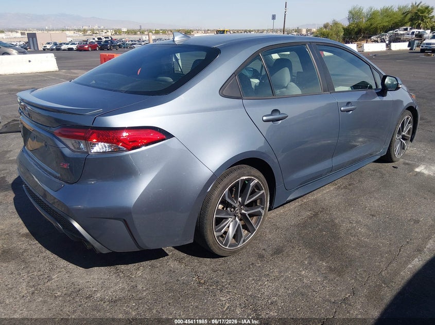 2020 Toyota Corolla VIN 5YFP4RCE8LP057555 IAAI salvage auction — LEFT FRONT, Salvage (California), sold $7,600 on 2026-07-10 (photo 4)