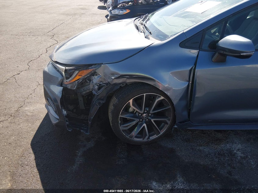 2020 Toyota Corolla VIN 5YFP4RCE8LP057555 IAAI salvage auction — LEFT FRONT, Salvage (California), sold $7,600 on 2026-07-10 (photo 6)