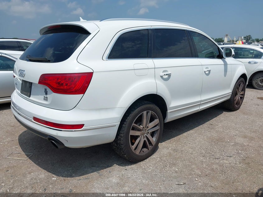 2010 Audi Q7 VIN WA1VYAFE3AD002255 IAAI salvage auction — NORMAL WEAR, Original (Texas), sold $275 on 2026-07-14 (photo 4)