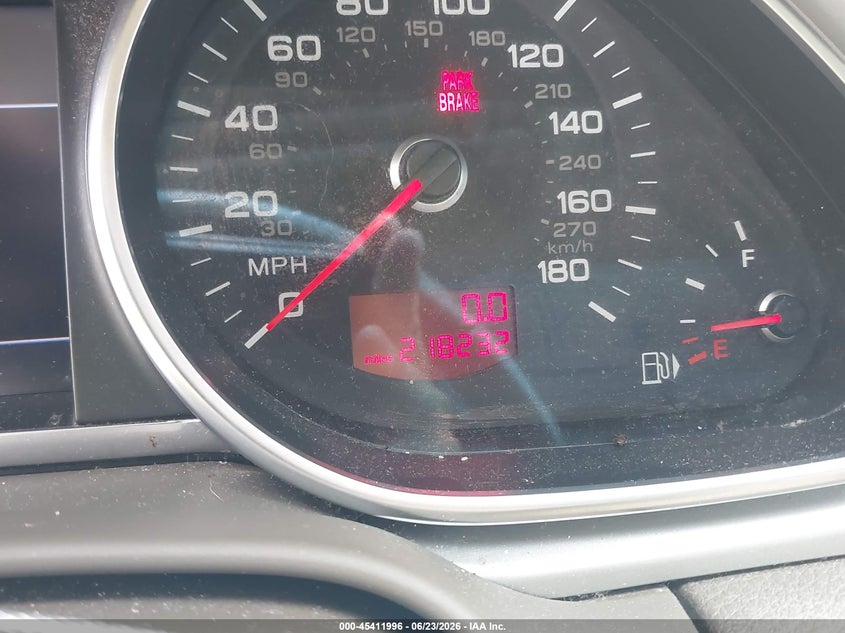 2010 Audi Q7 VIN WA1VYAFE3AD002255 IAAI salvage auction — NORMAL WEAR, Original (Texas), sold $275 on 2026-07-14 (photo 7)