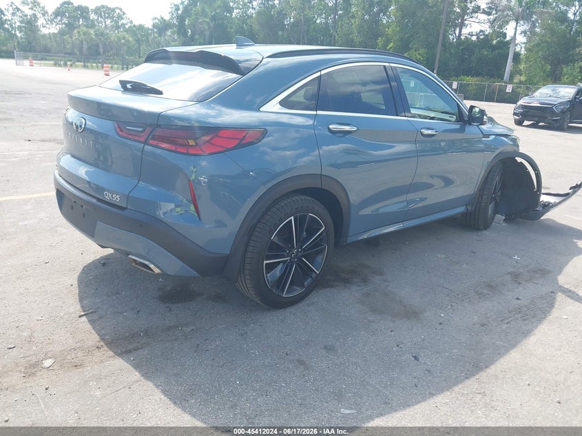 2022 Infiniti Qx55 VIN 3PCAJ5J33NF105227 IAAI salvage auction — FRONT END, Salvage Title, sold $10,200 on 2026-07-27 (photo 4)