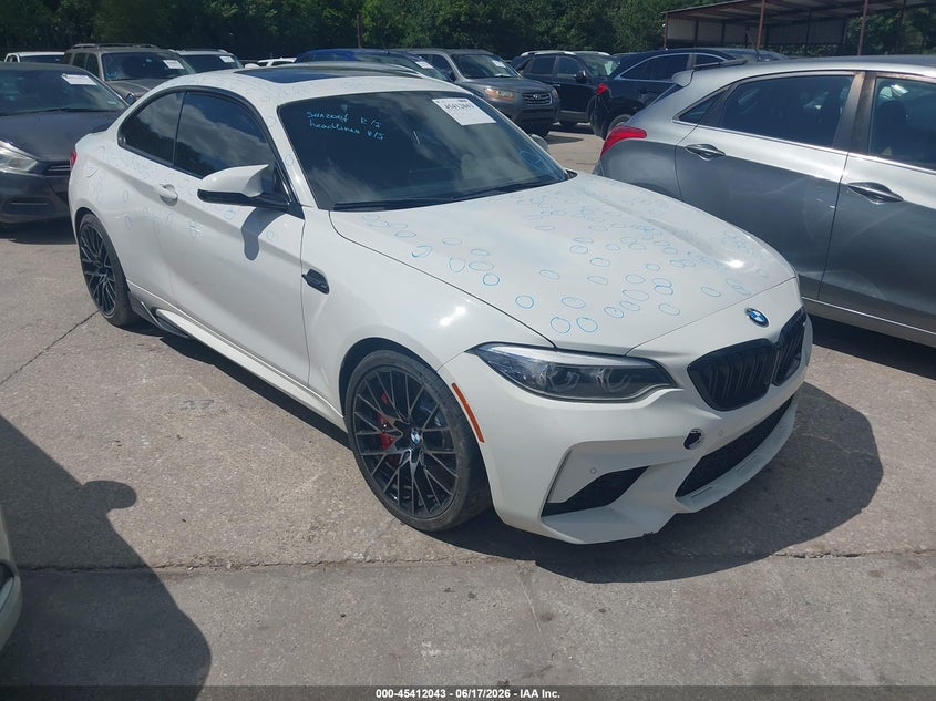 2019 BMW M2 VIN WBS2U7C54K7D01860 IAAI salvage auction — HAIL, Clear (Arizona), sold $18,450 on 2026-07-29 (photo 1)