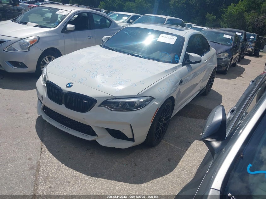 2019 BMW M2 VIN WBS2U7C54K7D01860 IAAI salvage auction — HAIL, Clear (Arizona), sold $18,450 on 2026-07-29 (photo 2)