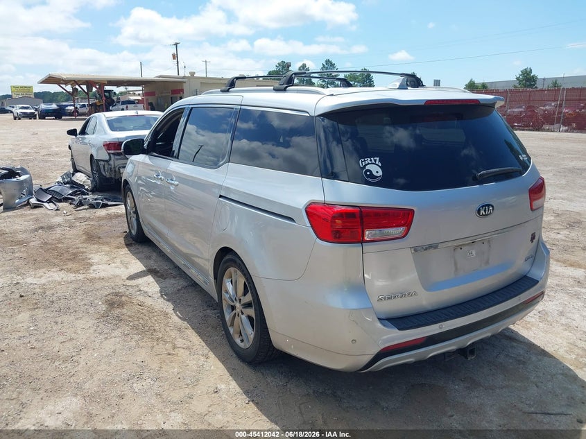 2016 Kia SEDONA VIN KNDME5C13G6123917 IAAI salvage auction — NORMAL WEAR, Original (Texas), sold $1,700 on 2026-07-09 (photo 3)