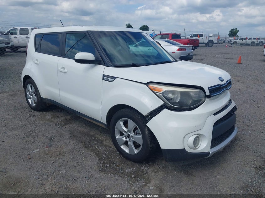 2018 Kia Soul VIN KNDJP3A58J7888646 IAAI salvage auction — LEFT FRONT, Clear (Arkansas), sold $25 on 2026-07-29 (photo 1)