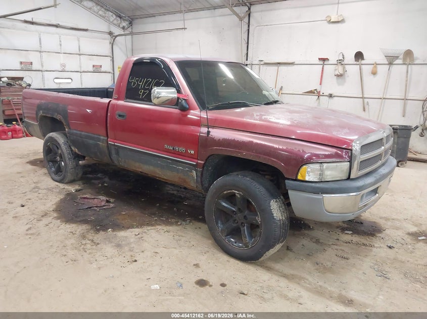 1997 Dodge Ram 1500 VIN 1B7HF16Y7VS290527 IAAI salvage auction — NORMAL WEAR, Clear (Pennsylvania), sold $250 on 2026-07-09 (photo 1)
