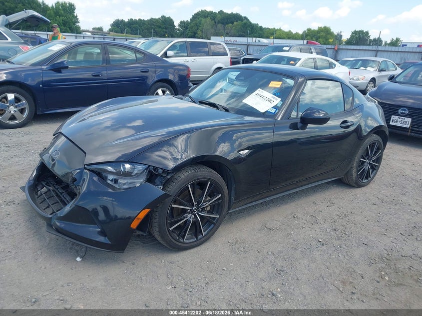 2025 Mazda Mx-5 VIN JM1NDAM76S0652468 IAAI salvage auction — FRONT END, Enterprise Vehicles Clear Only (Texas), sold $16,725 on 2026-07-08 (photo 2)