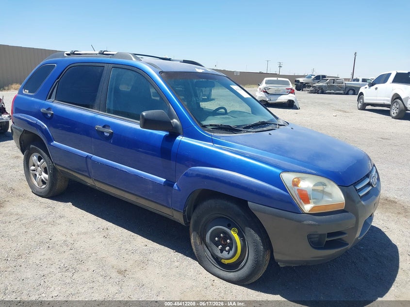 2005 Kia Sportage VIN KNDJF723157128362 IAAI salvage auction — NORMAL WEAR, Clear (California), sold $375 on 2026-07-09 (photo 1)