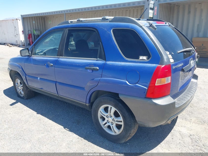 2005 Kia Sportage VIN KNDJF723157128362 IAAI salvage auction — NORMAL WEAR, Clear (California), sold $375 on 2026-07-09 (photo 3)