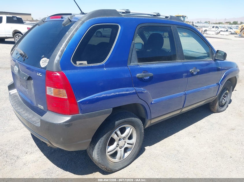 2005 Kia Sportage VIN KNDJF723157128362 IAAI salvage auction — NORMAL WEAR, Clear (California), sold $375 on 2026-07-09 (photo 4)
