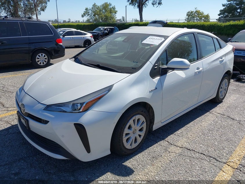 2021 Toyota Prius VIN JTDKAMFU2M3134732 IAAI salvage auction — REAR END, Salvage Title, sold $5,000 on 2026-07-14 (photo 2)