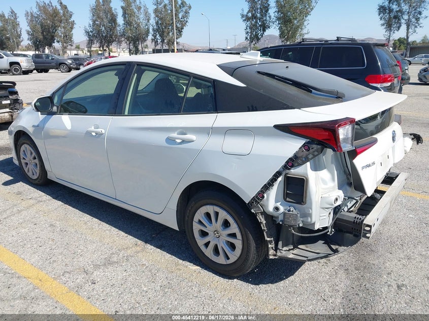 2021 Toyota Prius VIN JTDKAMFU2M3134732 IAAI salvage auction — REAR END, Salvage Title, sold $5,000 on 2026-07-14 (photo 3)