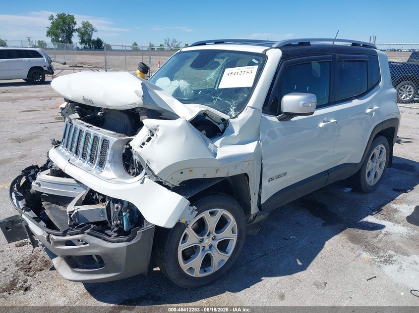 2016 Jeep Renegade VIN ZACCJBDT5GPC74244 IAAI salvage auction — FRONT END, Salvage (Iowa), sold $25 on 2026-07-28 (photo 2)
