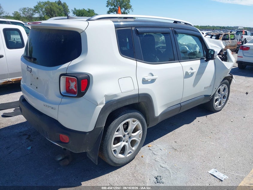2016 Jeep Renegade VIN ZACCJBDT5GPC74244 IAAI salvage auction — FRONT END, Salvage (Iowa), sold $25 on 2026-07-28 (photo 4)
