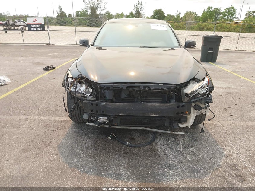 2017 Infiniti Q50 VIN JN1EV7AR0HM841319 IAAI salvage auction — NORMAL WEAR, Salvage (Florida), sold $1,000 on 2026-07-16 (photo 6)