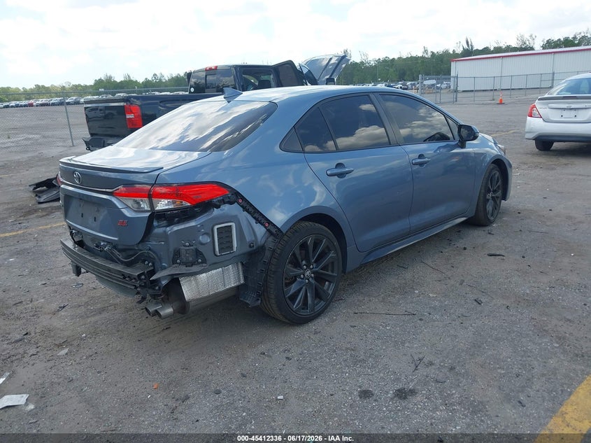 2023 Toyota Corolla VIN JTDP4MCE5P3515943 IAAI salvage auction — REAR END, Salvage Title, sold $8,600 on 2026-07-20 (photo 4)