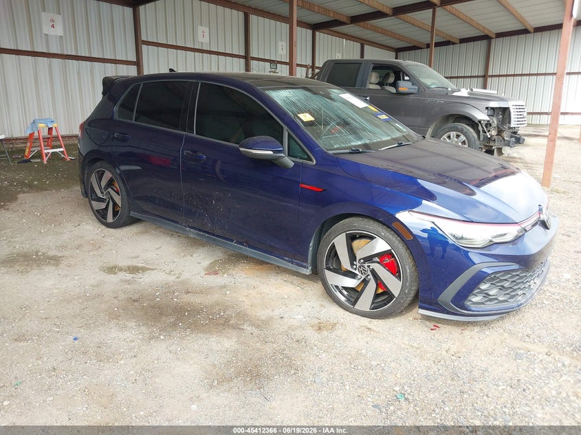 2023 Volkswagen Golf gti VIN WVW3A7CD2PW154220 IAAI salvage auction — WATER/FLOOD, Salvage Title, sold $4,750 on 2026-07-29 (photo 1)