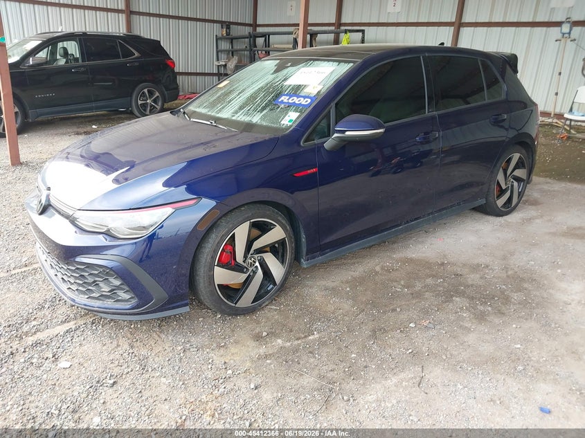 2023 Volkswagen Golf gti VIN WVW3A7CD2PW154220 IAAI salvage auction — WATER/FLOOD, Salvage Title, sold $4,750 on 2026-07-29 (photo 2)