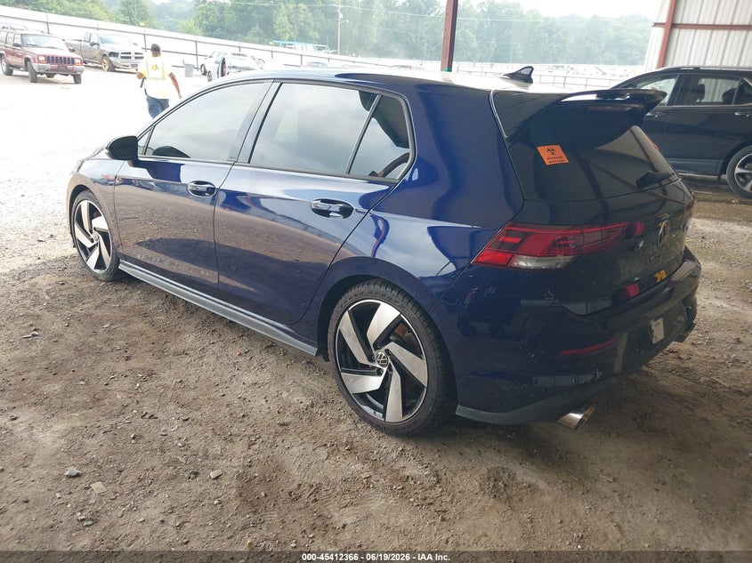 2023 Volkswagen Golf gti VIN WVW3A7CD2PW154220 IAAI salvage auction — WATER/FLOOD, Salvage Title, sold $4,750 on 2026-07-29 (photo 3)