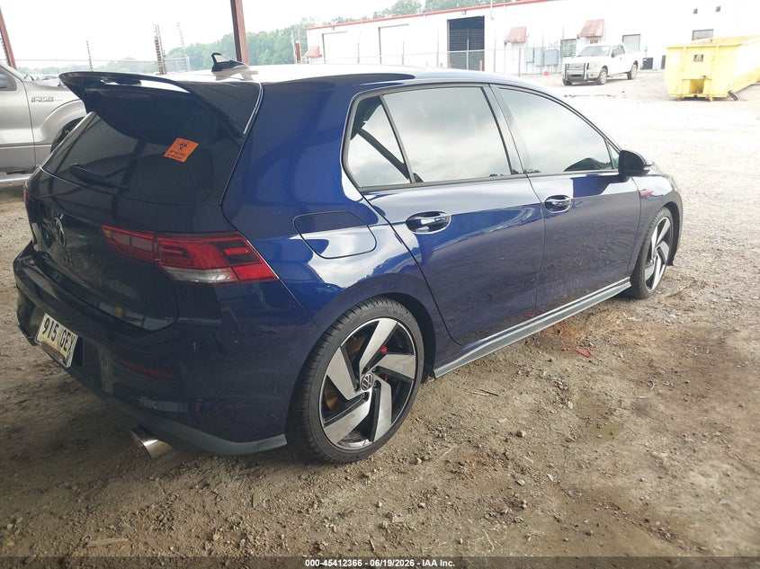 2023 Volkswagen Golf gti VIN WVW3A7CD2PW154220 IAAI salvage auction — WATER/FLOOD, Salvage Title, sold $4,750 on 2026-07-29 (photo 4)