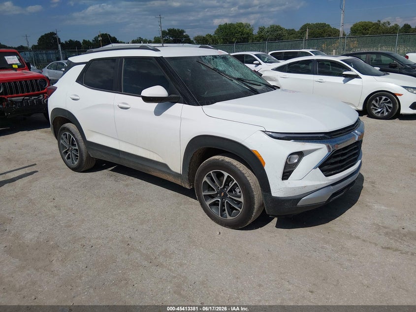 2026 Chevrolet Trailblazer VIN KL79MRSL0TB093079 IAAI salvage auction — FRONT END, Enterprise Vehicles Clear Only (Kansas), sold $15,500 on 2026-07-08 (photo 1)