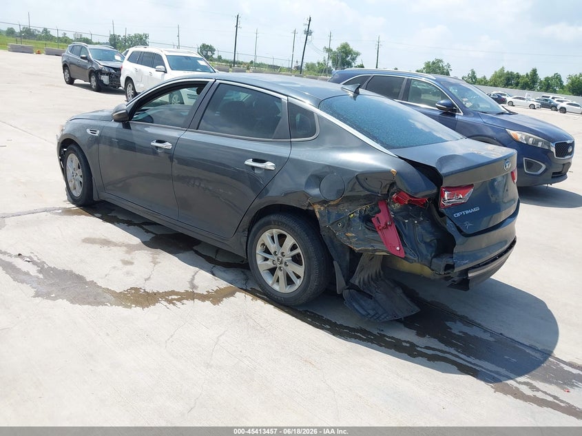 2016 Kia Optima VIN KNAGT4L36G5092261 IAAI salvage auction — NORMAL WEAR, Original (Texas), sold $975 on 2026-07-24 (photo 3)