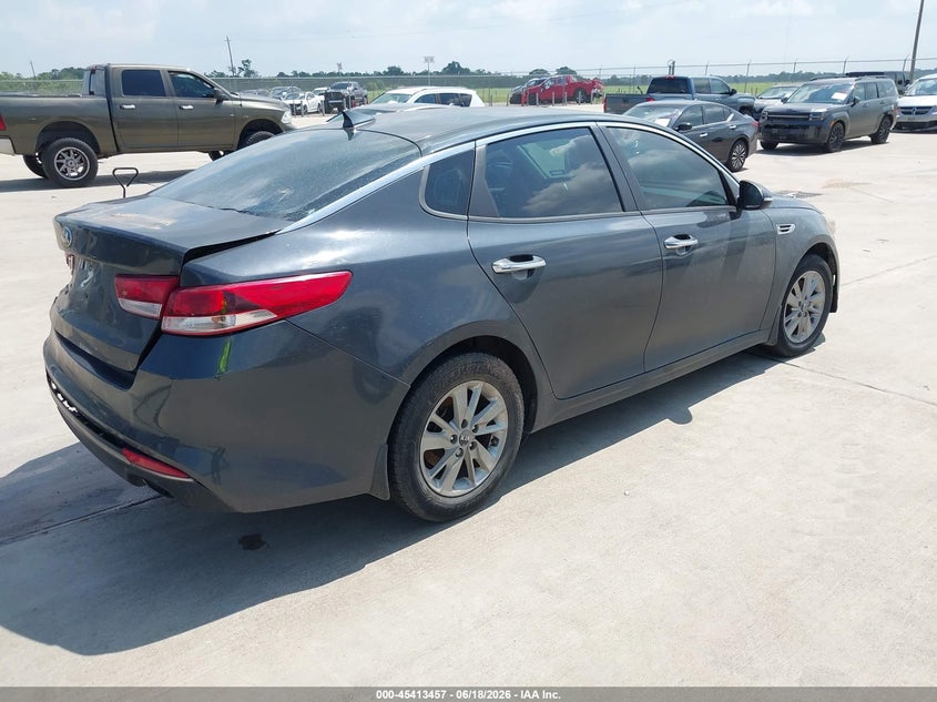 2016 Kia Optima VIN KNAGT4L36G5092261 IAAI salvage auction — NORMAL WEAR, Original (Texas), sold $975 on 2026-07-24 (photo 4)